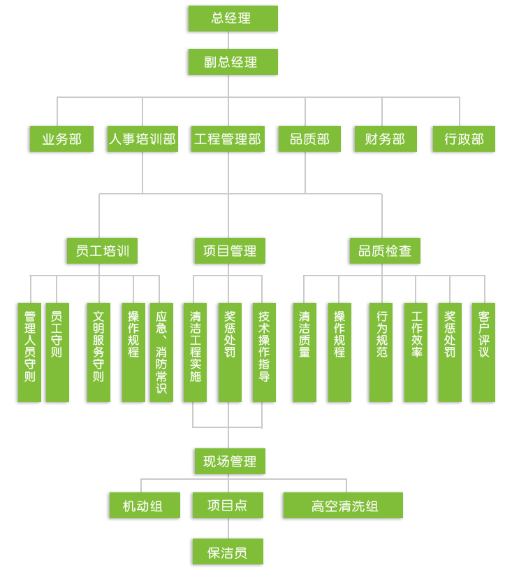 组织结构-意大利贵宾|意大利贵宾清洁|深圳意大利贵宾|清洁|保洁|消杀|高空洗濯|拓荒|石材养护|绿化养护|管道疏通|化粪池整理